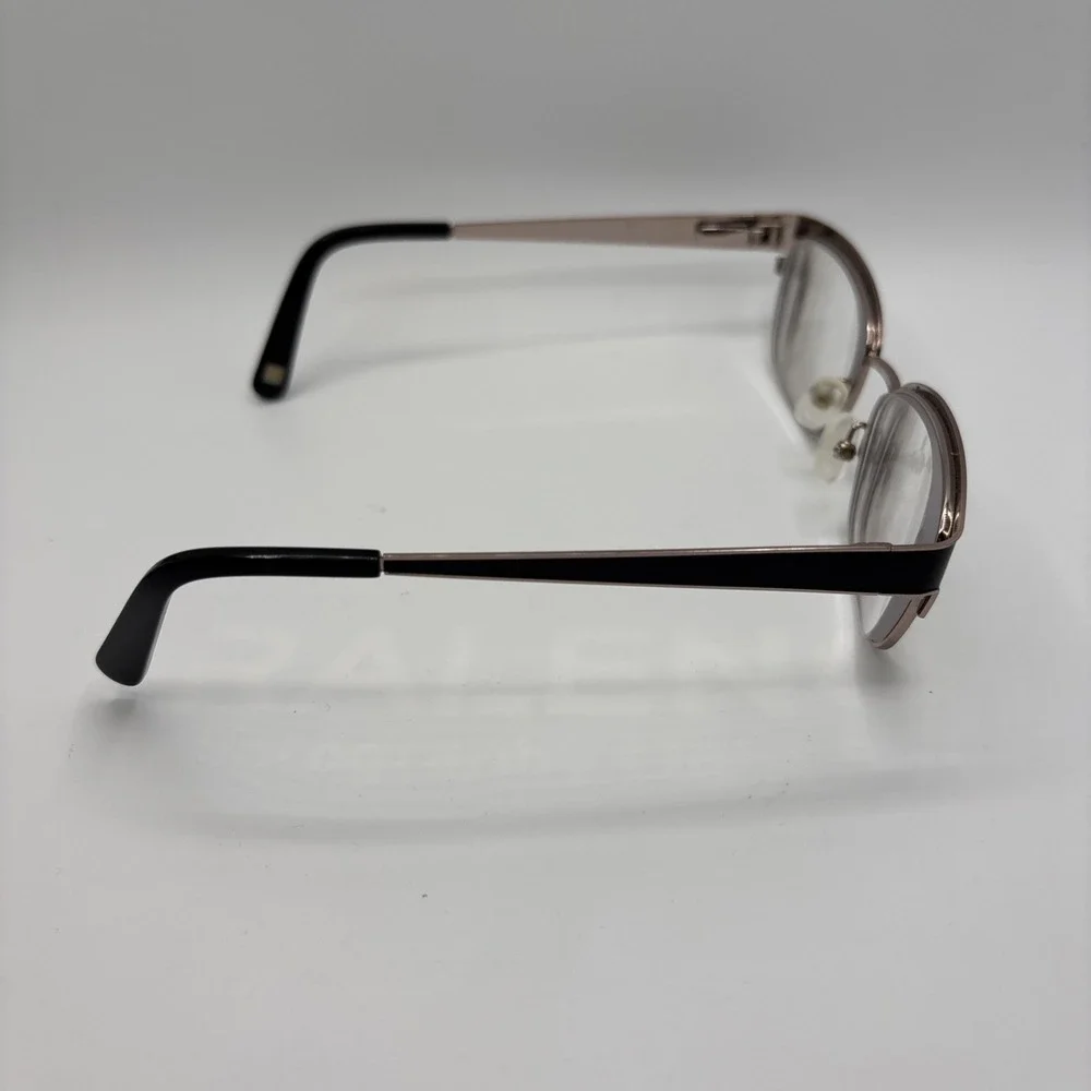 Liz Claiborne Petite Eyeglasses Frames L450 003 Black Rose Gold 48-16-130 w/case